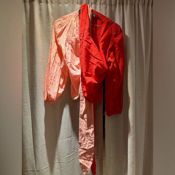 Farm Rio Colour blocked wrap blouse. EEUC worn once and dry cleaned. Sz … - Picture 3 of 3